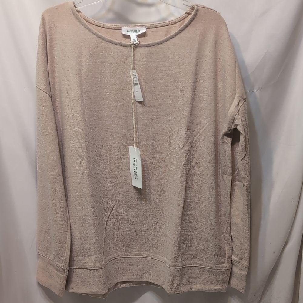 Talbot Haven Well Within Tan Soft Light Weight Sweatshirt Lounge Wear Size Med